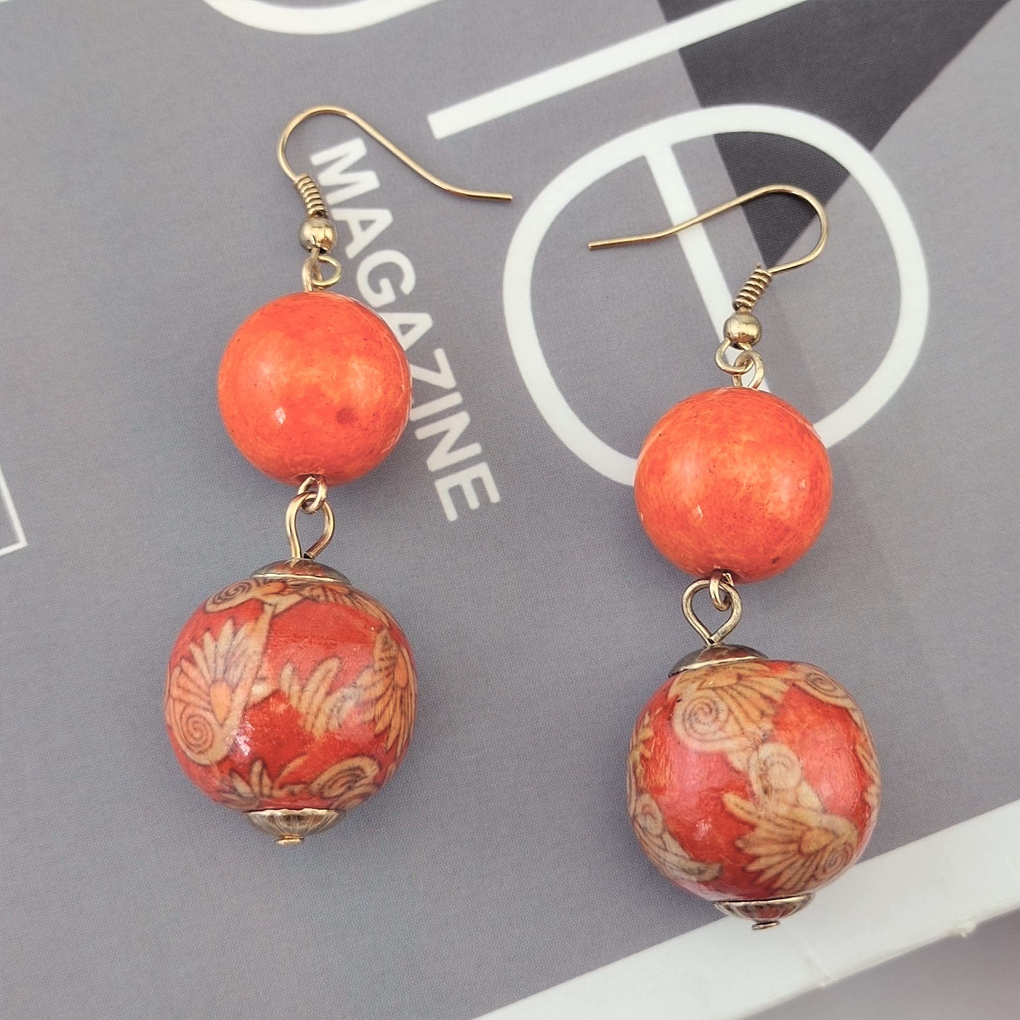 Bocar 3 Layer Chunky Statement Beaded Necklace Earrings Bracelet Set, Fashion Multi Layer Women Collar Necklace Jewelry Set - Image 7