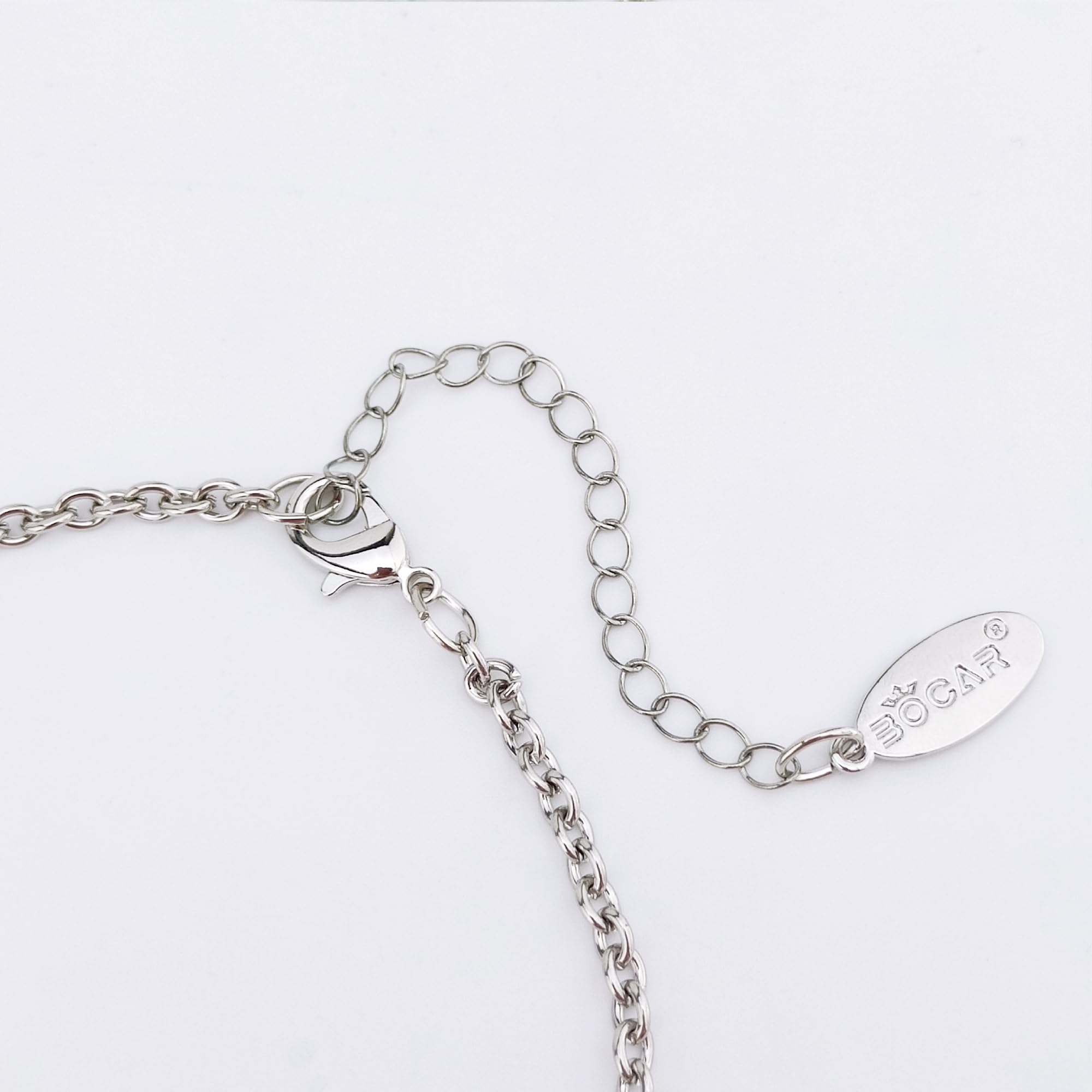 Bocar 3 Layer Jewelry Set Long Chain Pendant Bead Necklace Earring for Women - Image 6