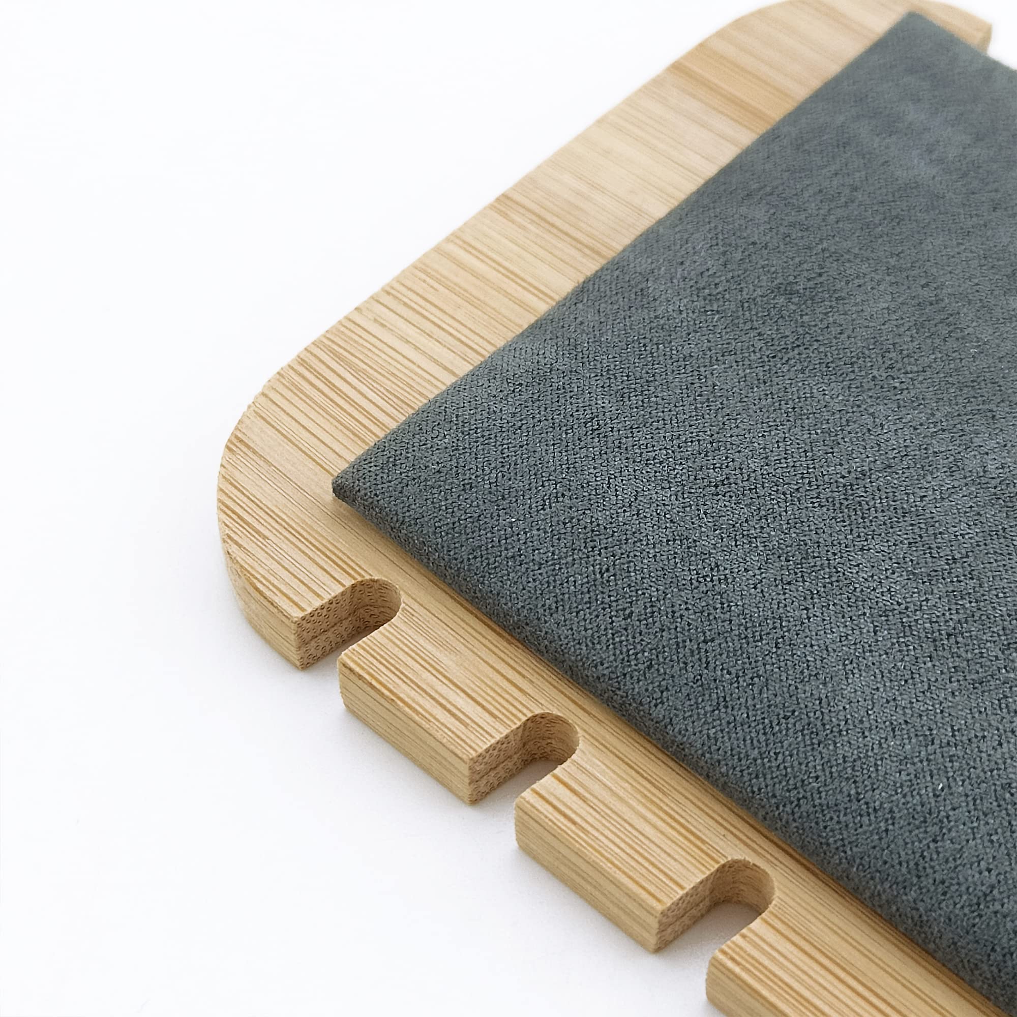 Bocar Bamboo Jewelry Display Stand Showcase for Pendant Necklace (ZZ-6-Dark Grey) - Image 5