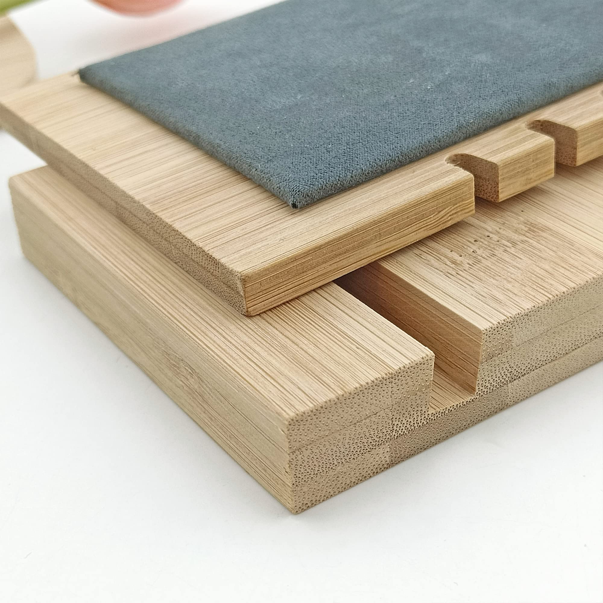 Bocar Bamboo Jewelry Display Stand Showcase for Pendant Necklace (ZZ-6-Dark Grey) - Image 6