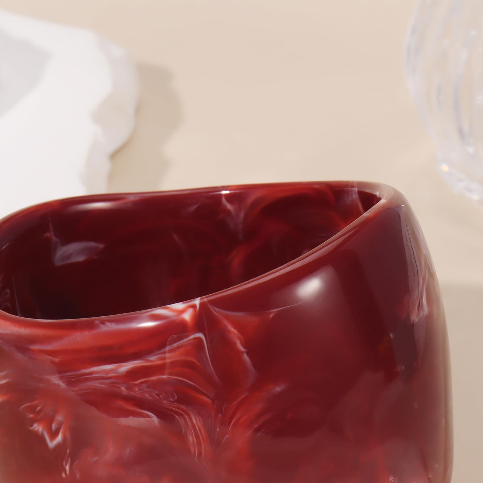 Bocar Chunky Cuff Vintage Resin Bangle Wide Bracelet Irregular Geometric Wristband for Women Prom Holiday Jewelry Gift (SL-1010) - Image 5