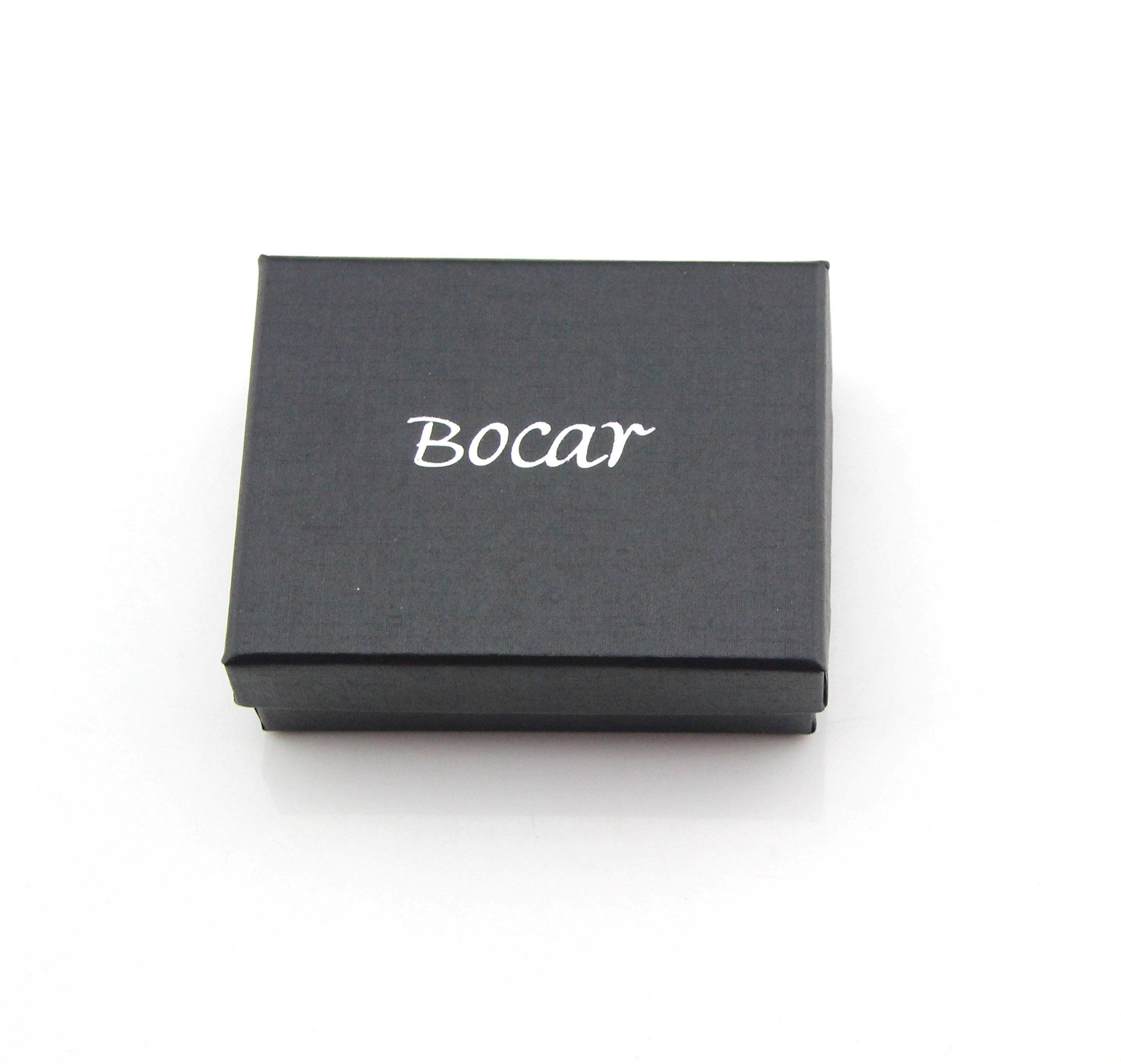 Bocar Long Antique Silver Chain Simulated Turquoise Pendant Glaze Necklace for Women Gifts (296) - Image 9