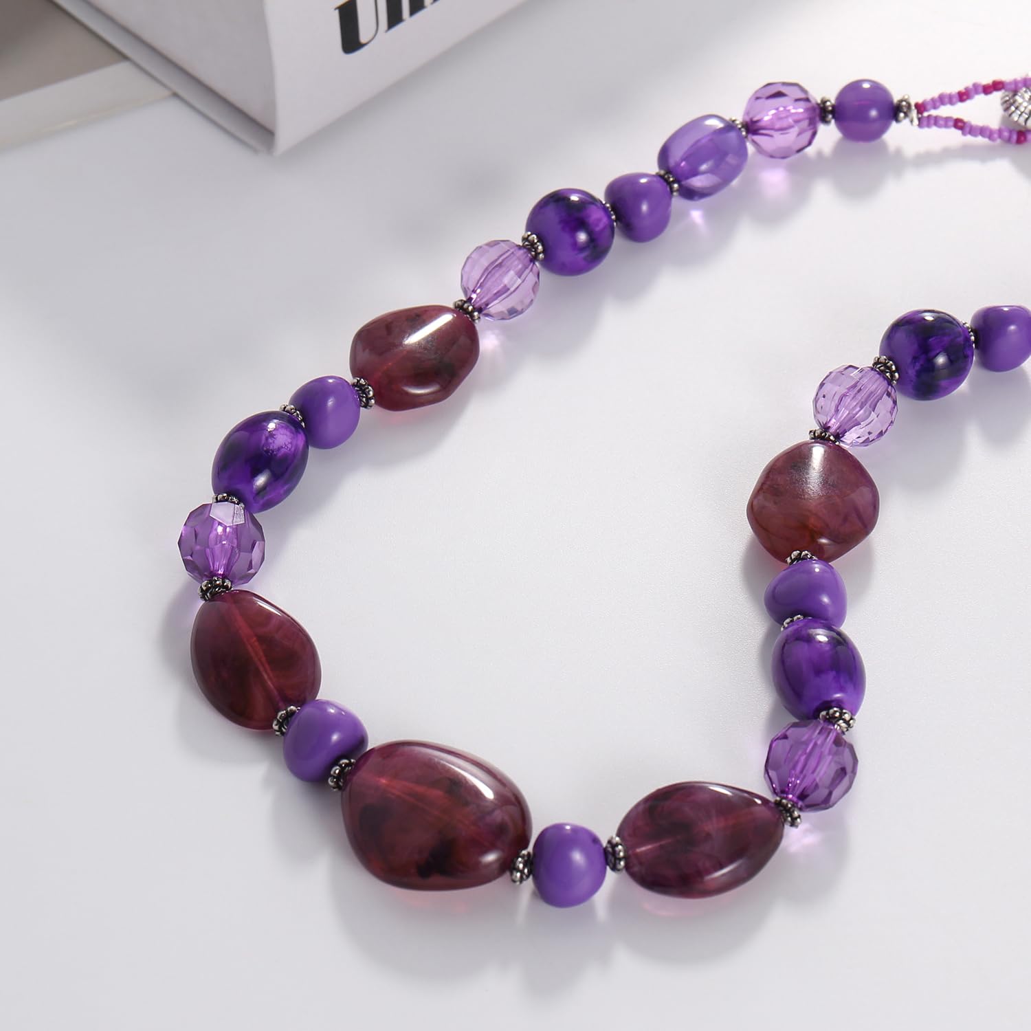 Bocar Long Beaded Necklace for Women Handmade Fashion Costume Chain Jewelry Gift - Image 4