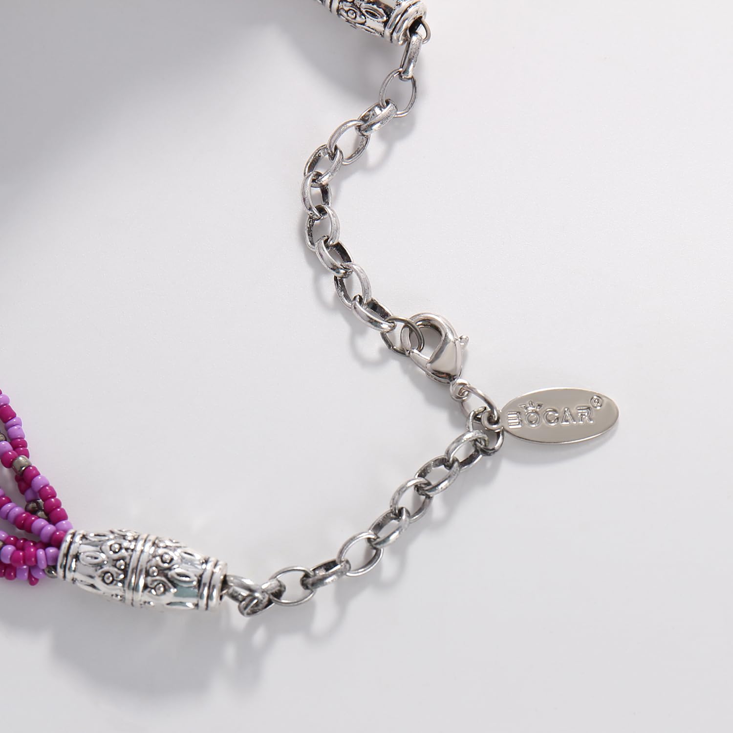 Bocar Long Beaded Necklace for Women Handmade Fashion Costume Chain Jewelry Gift - Image 6