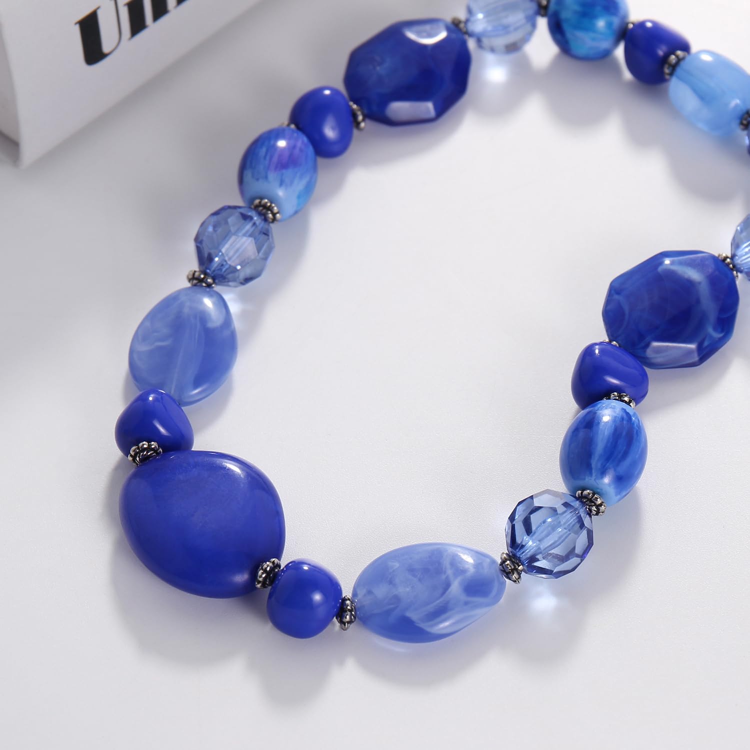 Bocar Long Beaded Necklace for Women Handmade Fashion Costume Chain Jewelry Gift - Image 4