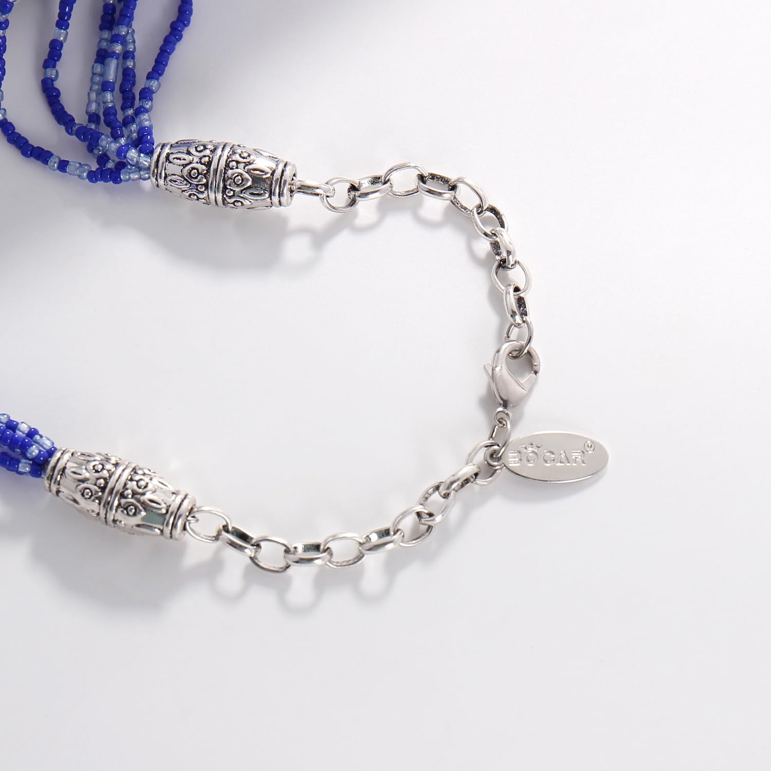 Bocar Long Beaded Necklace for Women Handmade Fashion Costume Chain Jewelry Gift - Image 6