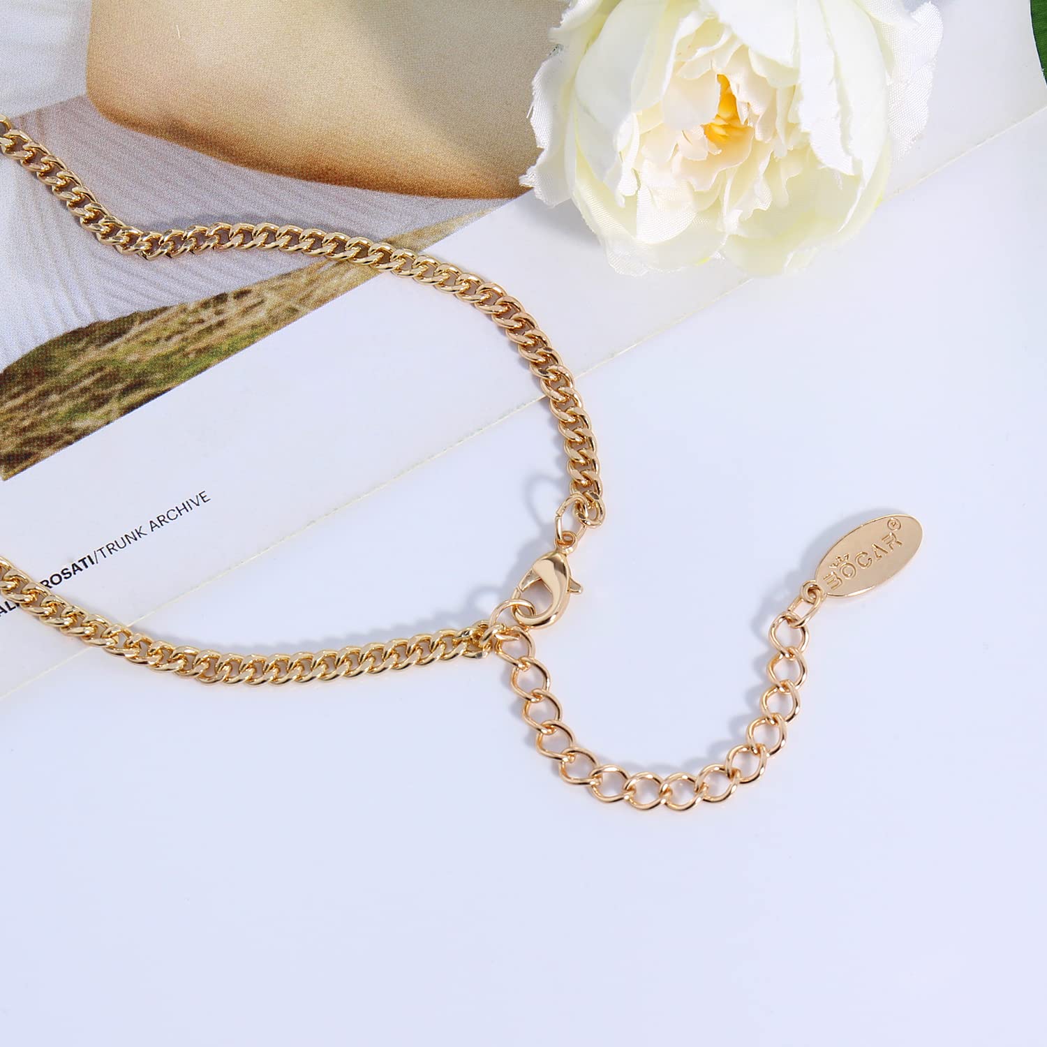 Bocar Long Chain Beaded Necklace for Women Fashion Sweater Party Birthday Jewelry Gift - Image 5