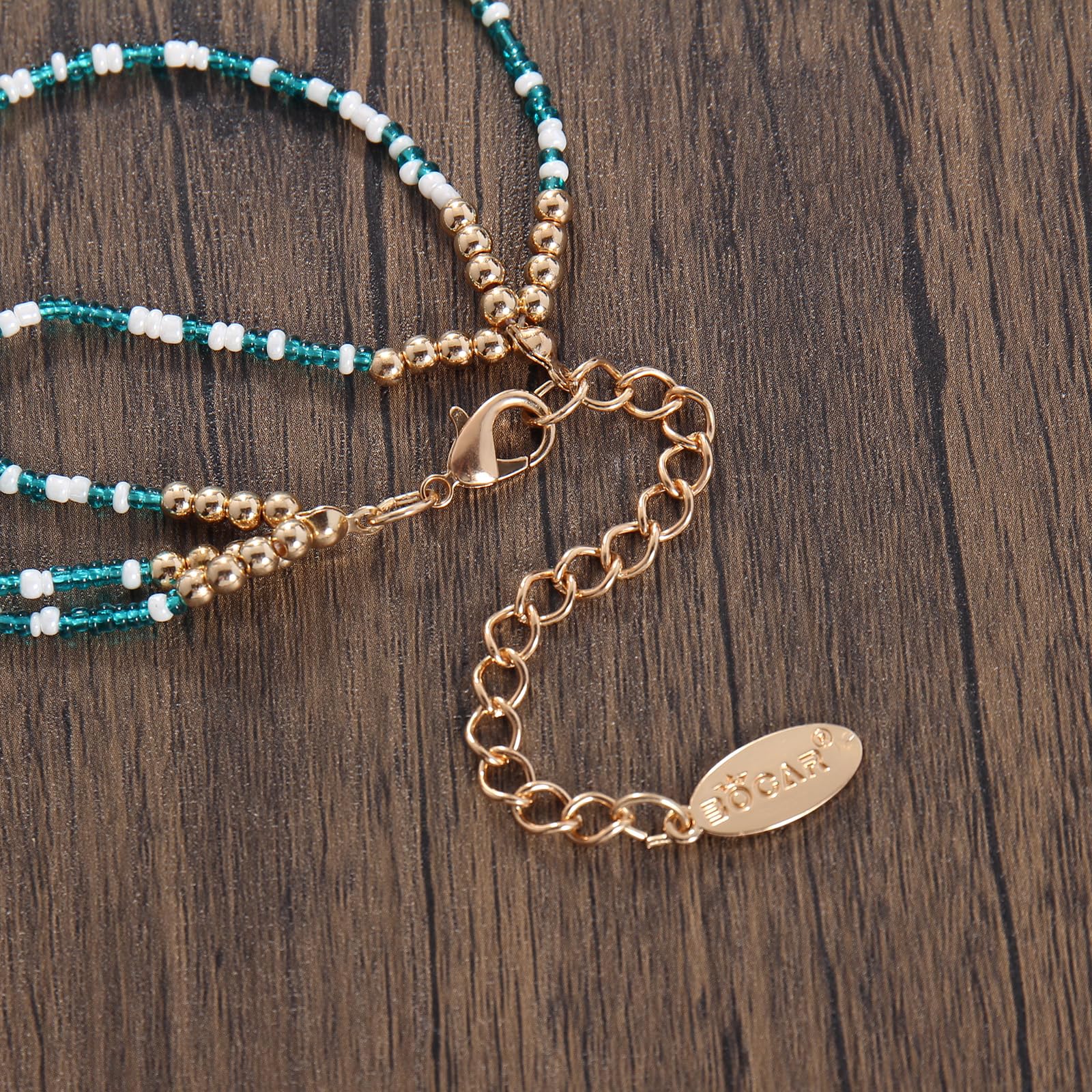 Bocar Necklace for Women, 3 Layer Beaded Necklace Crystal Beads Strand Fashion Jewelry, Party Gifts for Her - Image 5