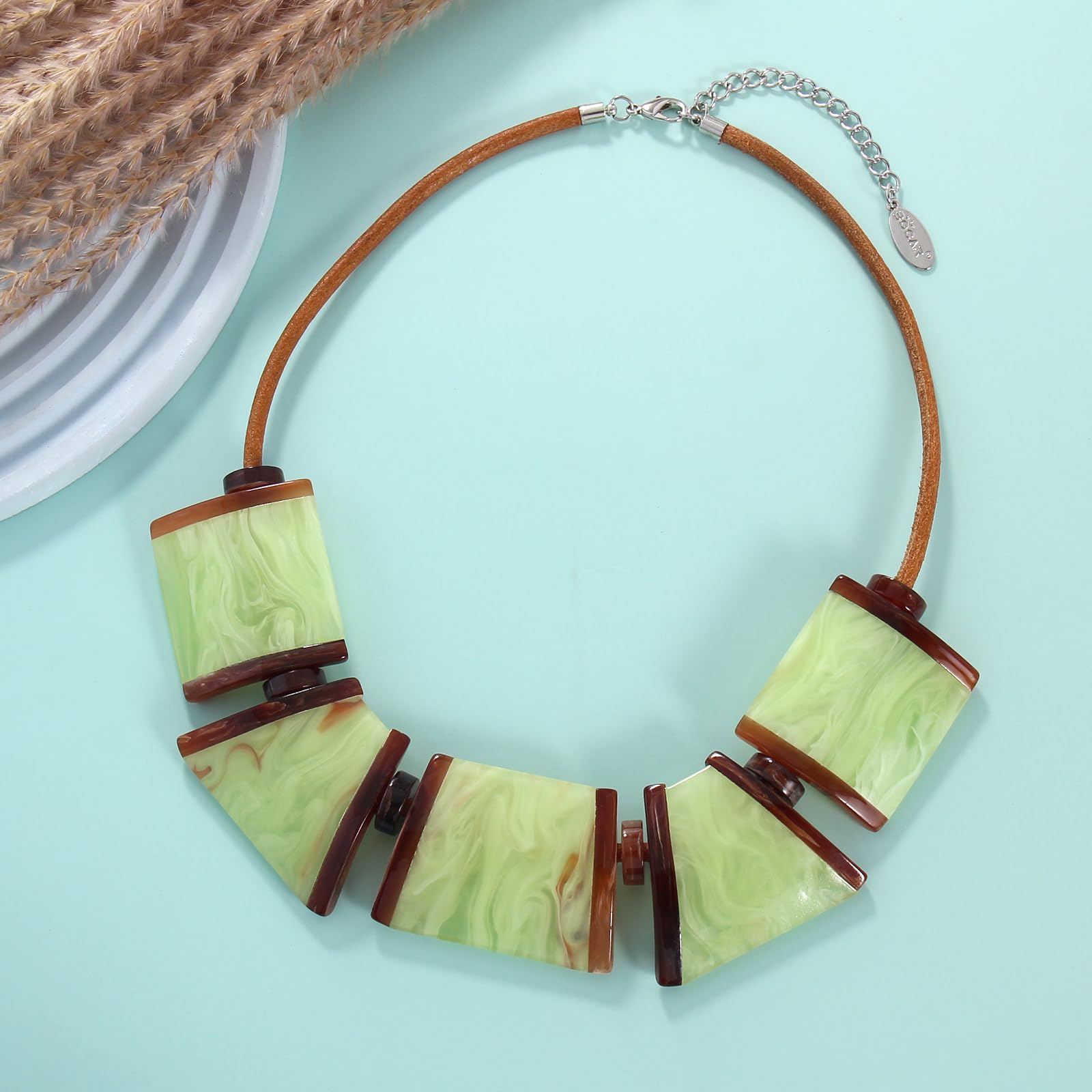 Bocar Necklace for Women, Chunky Statement Necklace, Choker Collar Necklace, Novelty Necklaces, Jewellery for Women Gifts (NK-10704) - Image 4