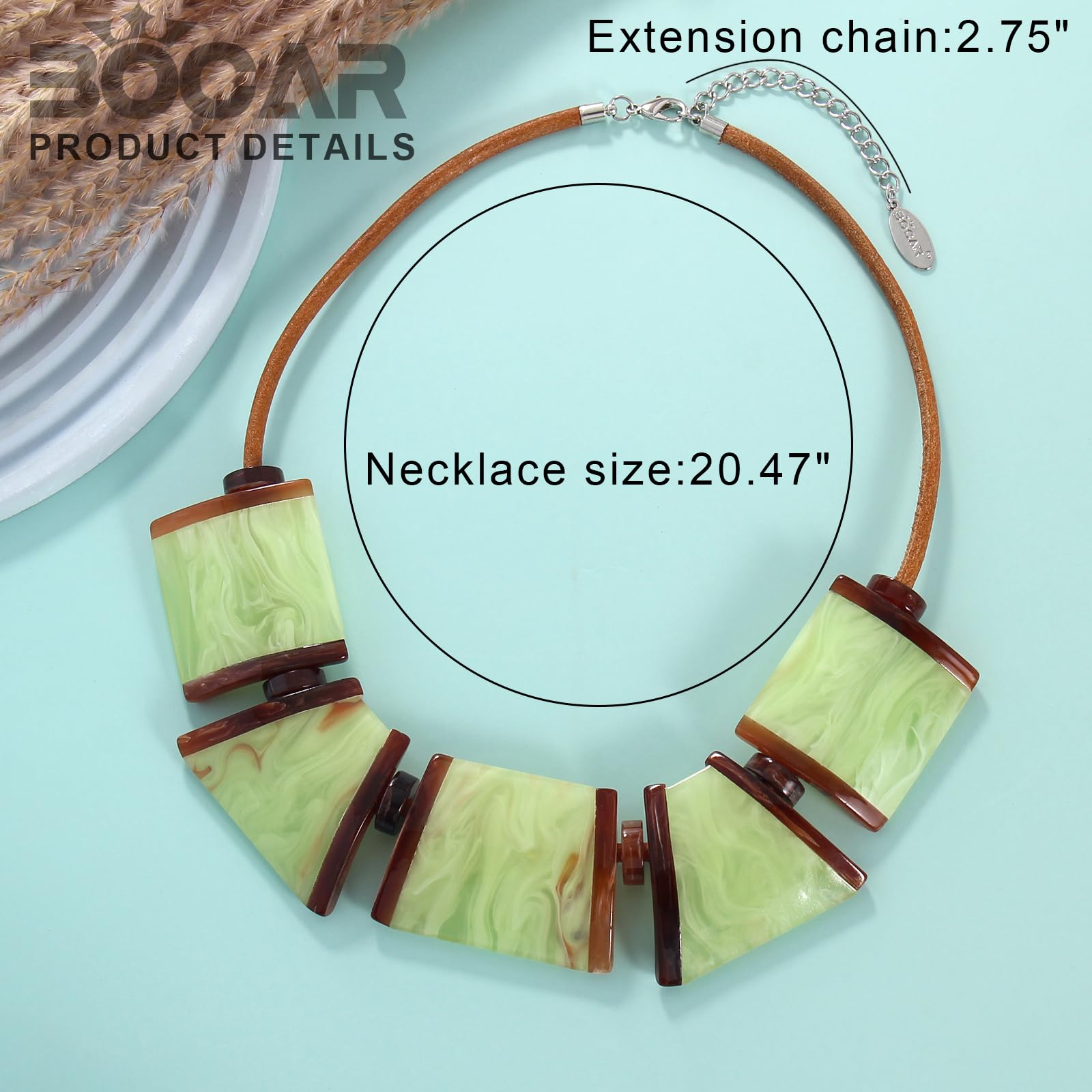 Bocar Necklace for Women, Chunky Statement Necklace, Choker Collar Necklace, Novelty Necklaces, Jewellery for Women Gifts (NK-10704) - Image 6