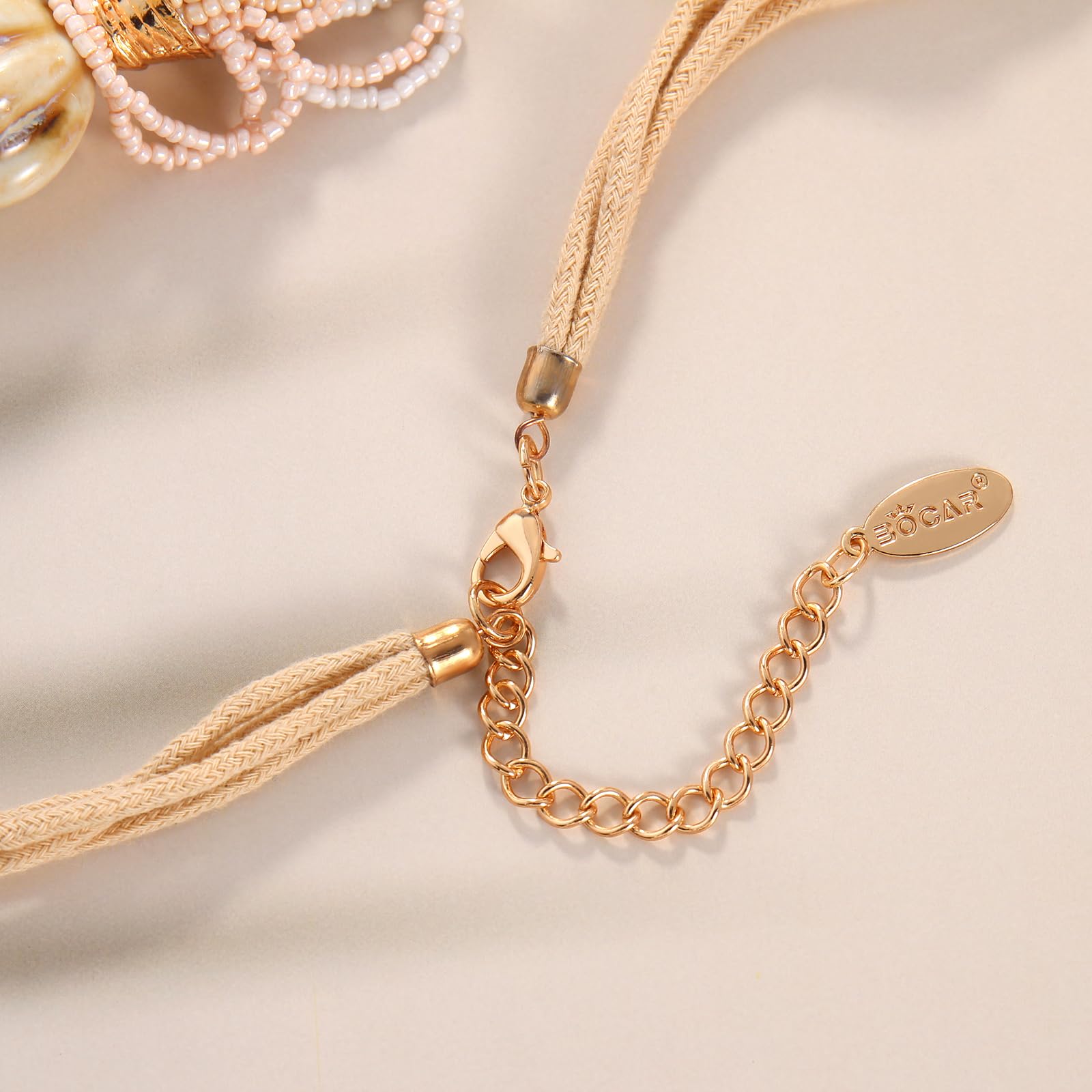 Bocar Necklace for Women, Long Multi Layer Beaded Necklace, Handmade Statement Necklace, Long Link Chain Necklace Jewelry Gift - Image 7