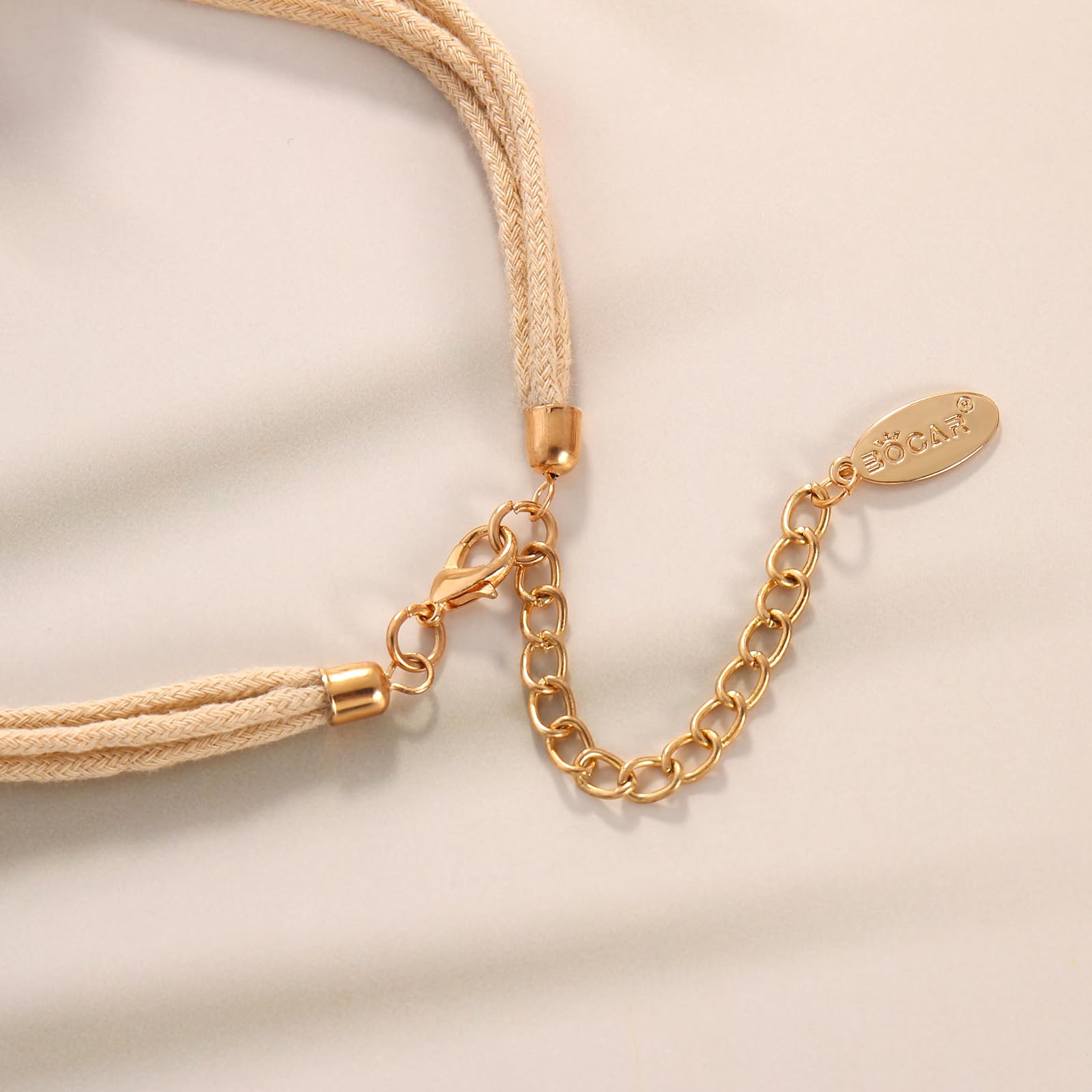 Bocar Necklace for Women, Long Multi Layer Beaded Necklace, Handmade Statement Necklace, Long Link Chain Necklace Jewelry Gift - Image 7