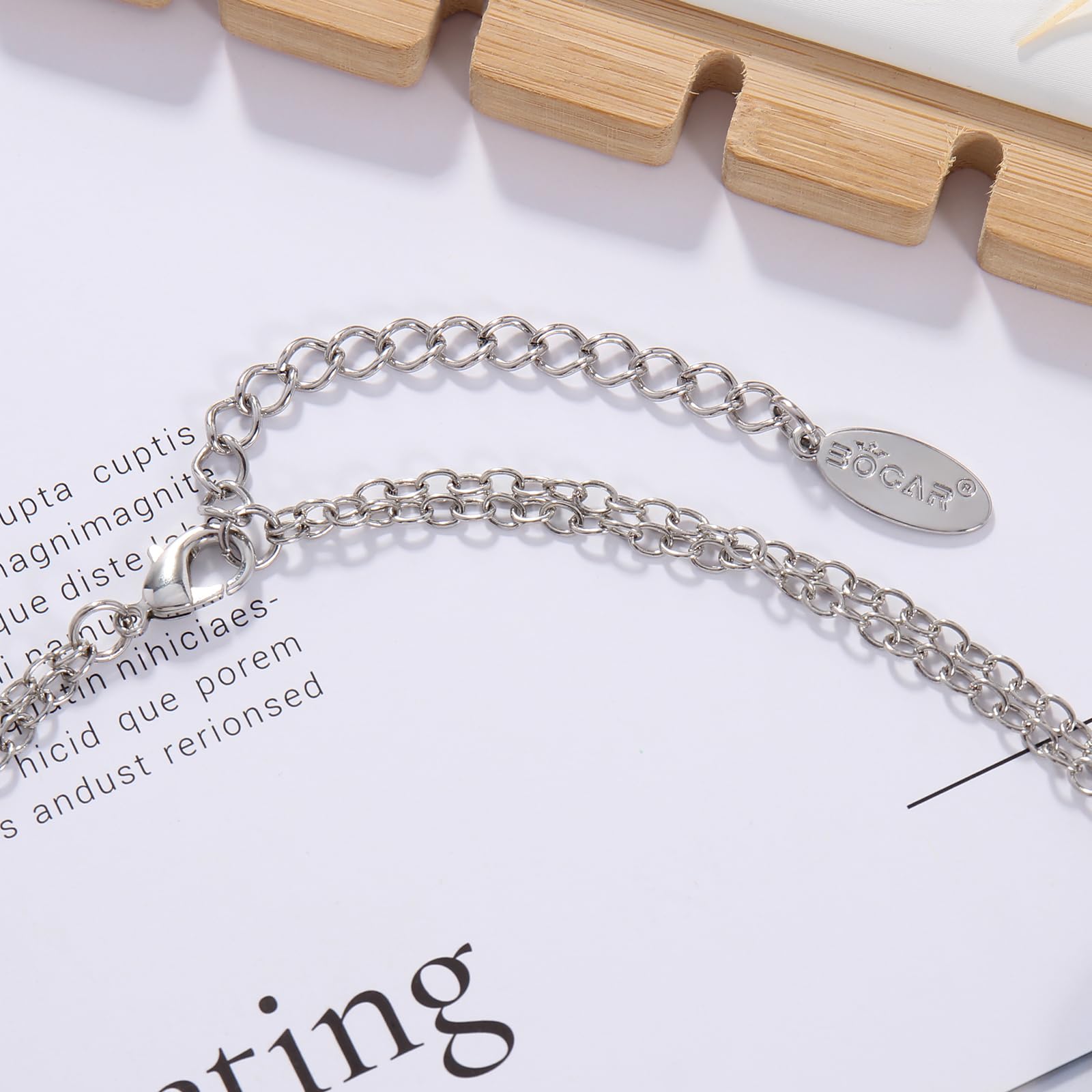 Bocar Necklace for Women, Statement Necklace, Crystal Strand Fashion Jewelry, Choker Shell Necklace and Earring Set, Party Gifts for Her - Image 5