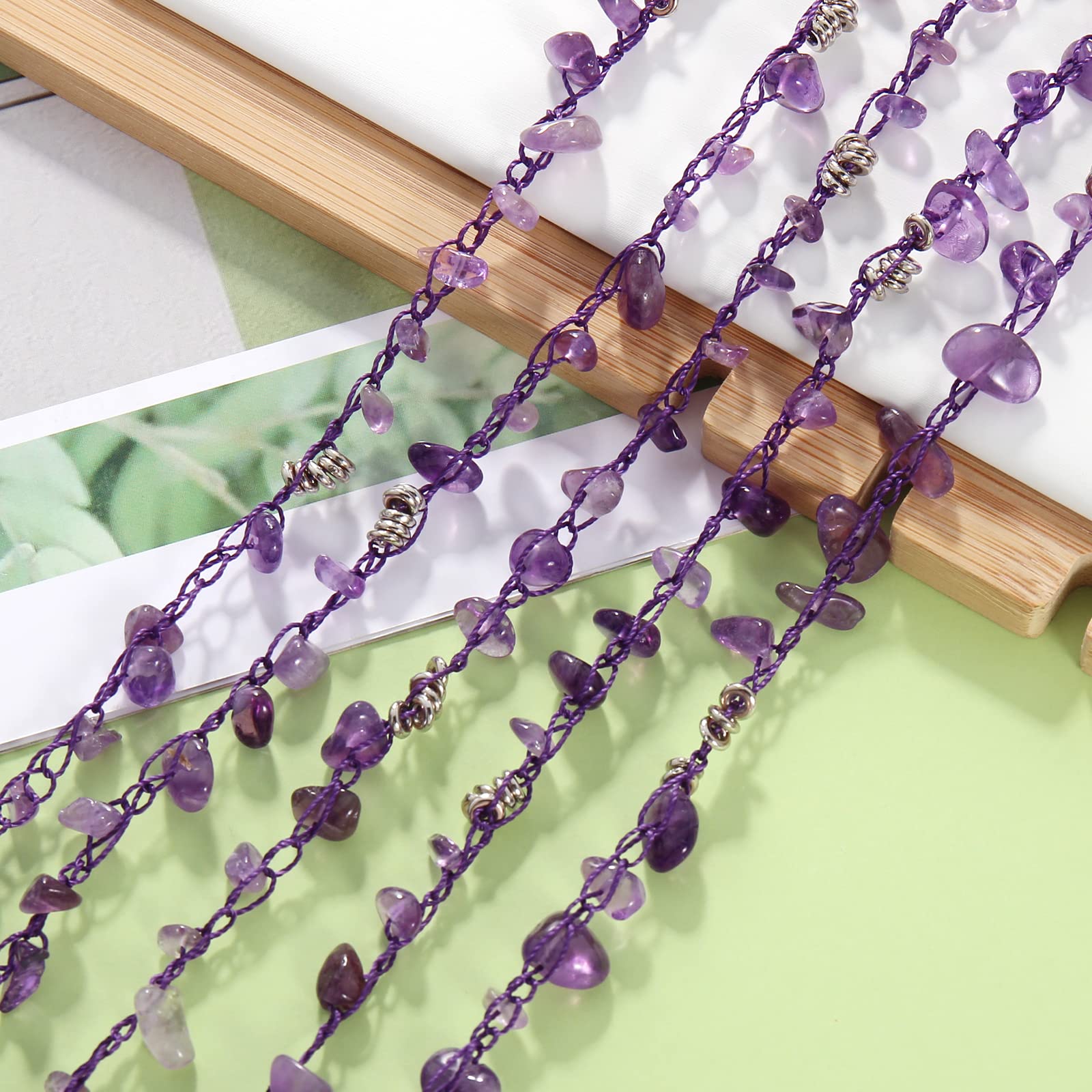 Bocar Necklaces for Women, Multi Layer 5 Strand Statement Collar Beaded Necklace for Women Gift (NK-10694) - Image 7