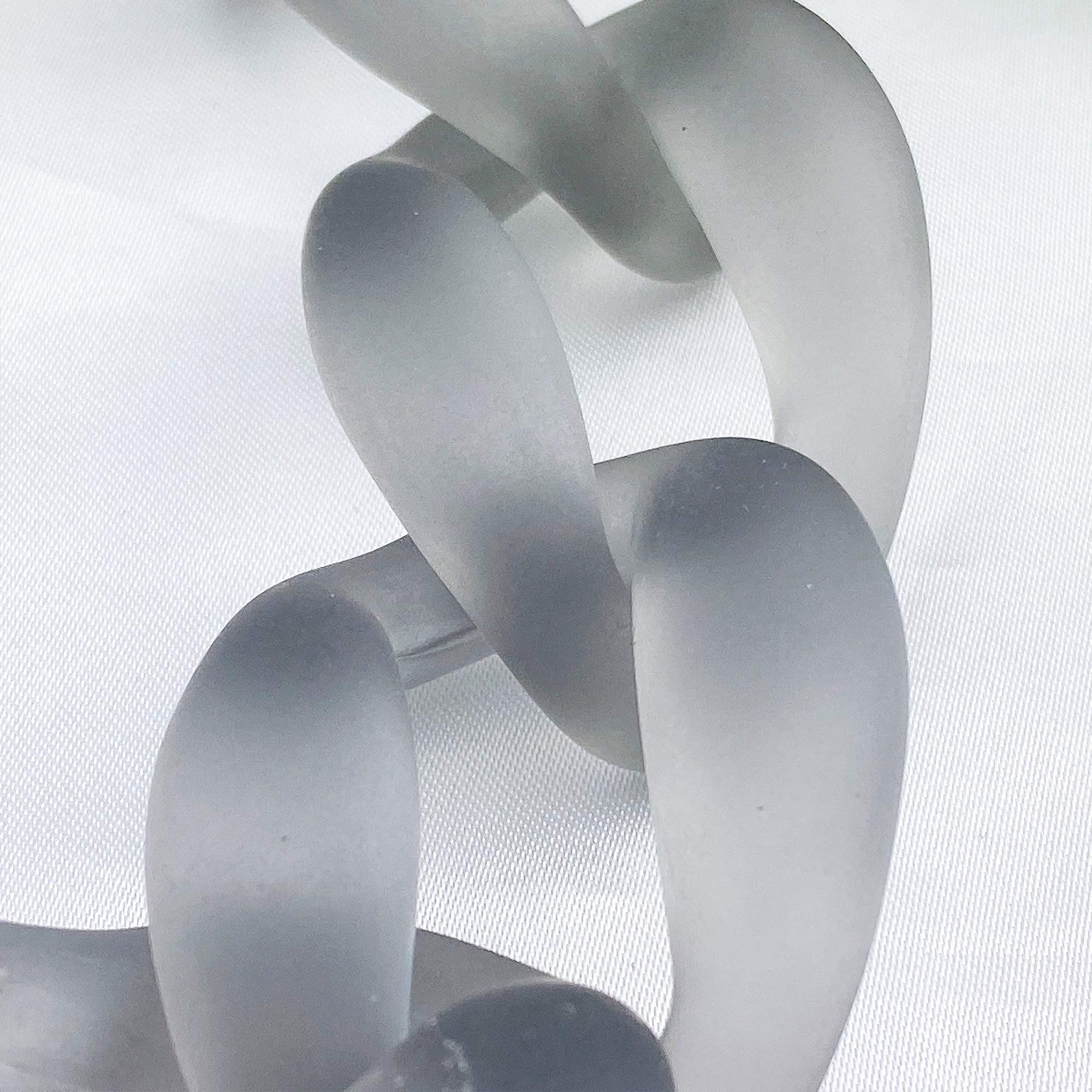 Bocar Statement Chunky Fashion Acrylic Beads Choker Cube Link Chain Necklace for Women Gifts - Image 5